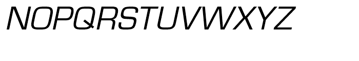 Eurostile Regular Oblique Font UPPERCASE