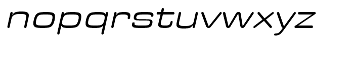 Eurostile Round Extended Italic Font LOWERCASE