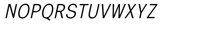 Eurotypo Sans Condensed Thin Italic Font UPPERCASE