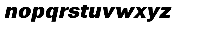 Eurotypo Sans Expanded Black Italic Font LOWERCASE