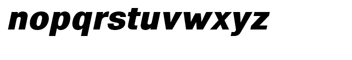 Eurotypo Sans Heavy Italic Font LOWERCASE