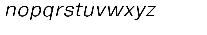 Eurotypo Sans Light Italic Font LOWERCASE