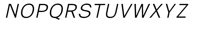 Eurotypo Sans Thin Italic Font UPPERCASE