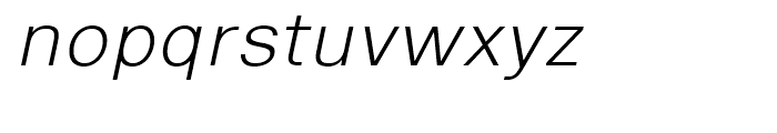 Eurotypo Sans Thin Italic Font LOWERCASE