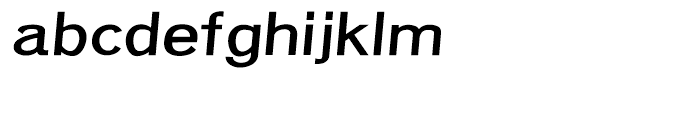 Eurydome Extended Bold Italic Font LOWERCASE