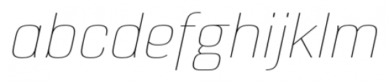 Eund UltraLight Italic Font LOWERCASE