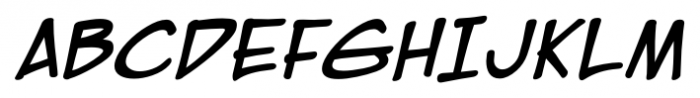 Eurocomic BB Bold Italic Font UPPERCASE