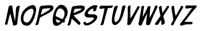 Eurocomic BB Bold Italic Font LOWERCASE