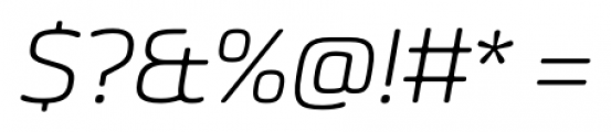 Eurosoft Light Italic Font OTHER CHARS