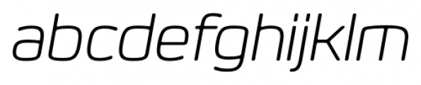 Eurosoft Light Italic Font LOWERCASE