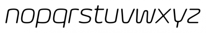 Eurosoft Light Italic Font LOWERCASE