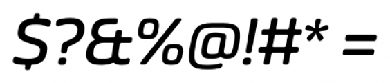 Eurosoft Medium Italic Font OTHER CHARS