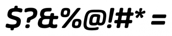 Eurosoft Semi Bold Italic Font OTHER CHARS