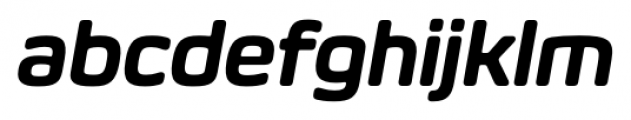 Eurosoft Semi Bold Italic Font LOWERCASE