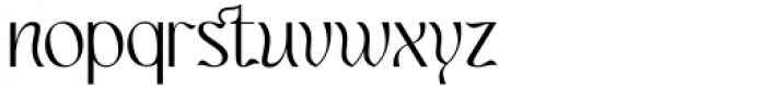 Eubergine Regular Font LOWERCASE