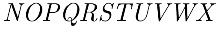 Euclid Italic Font UPPERCASE