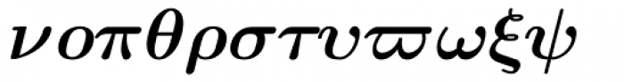 Euclid Symbol Bold Italic Font LOWERCASE