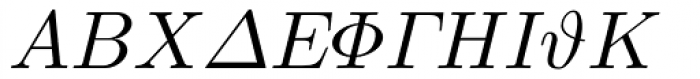 Euclid Symbol Italic Font UPPERCASE