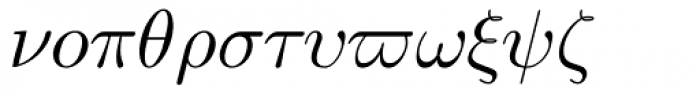 Euclid Symbol Italic Font LOWERCASE