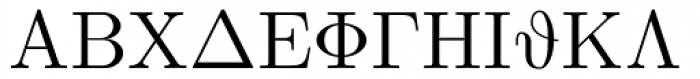 Euclid Symbol Font UPPERCASE