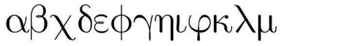 Euclid Symbol Font LOWERCASE