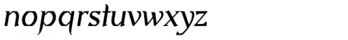 Eulipia Italic Font LOWERCASE