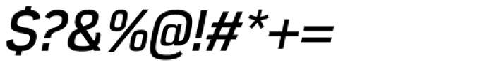 Eund DemiBold Italic Font OTHER CHARS