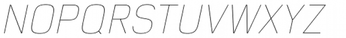 Eund UltraLight Italic Font UPPERCASE