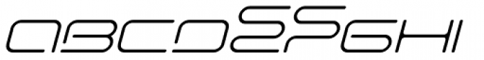 Euphoric Thin Italic Font UPPERCASE