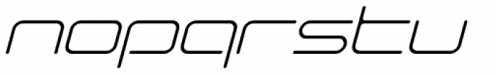 Euphoric Thin Italic Font LOWERCASE