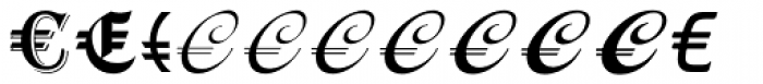 Euro Deco EF One Font LOWERCASE