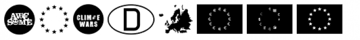 Euro Icon Kit Symbols Font UPPERCASE