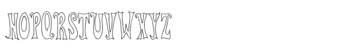 Euro Party Contour Font UPPERCASE