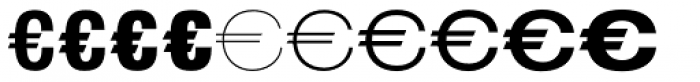 Euro Sans EF One Font LOWERCASE