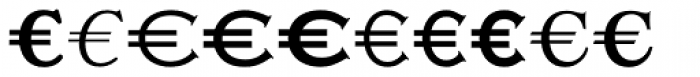 Euro Serif EF Eight Font LOWERCASE