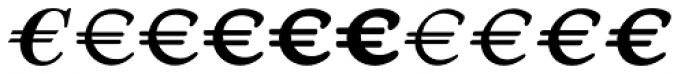 Euro Serif EF Five Font UPPERCASE