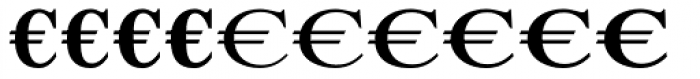 Euro Serif EF One Font LOWERCASE