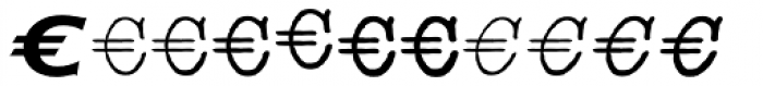 Euro Serif EF Seven Font UPPERCASE