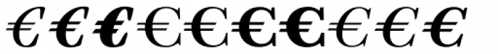 Euro Serif EF Six Font UPPERCASE
