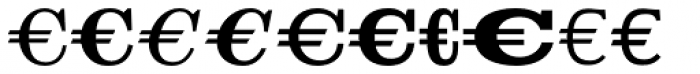 Euro Serif EF Three Font LOWERCASE