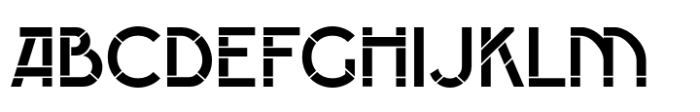 Euro Stencil JNL Regular Font UPPERCASE