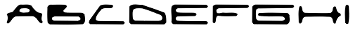 EuroMachina BT Eroded Font LOWERCASE