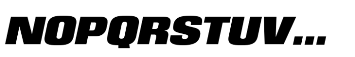 Eurocine Black Oblique Font UPPERCASE