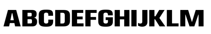 Eurocine Narrow Bold Font UPPERCASE