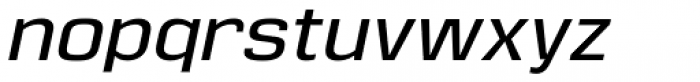 Eurocine Narrow Oblique Font LOWERCASE