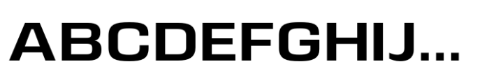 Eurocine Wide Medium Font UPPERCASE