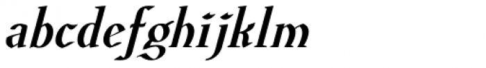 Euroika Bold Italic Font LOWERCASE