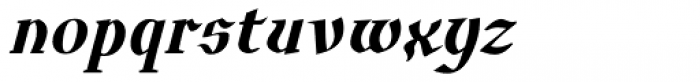 Euroika Extra Bold Italic Font LOWERCASE