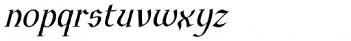 Euroika Italic Font LOWERCASE