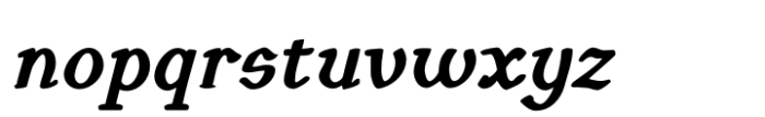 Euroika Kamp Extra Bold Italic Font LOWERCASE